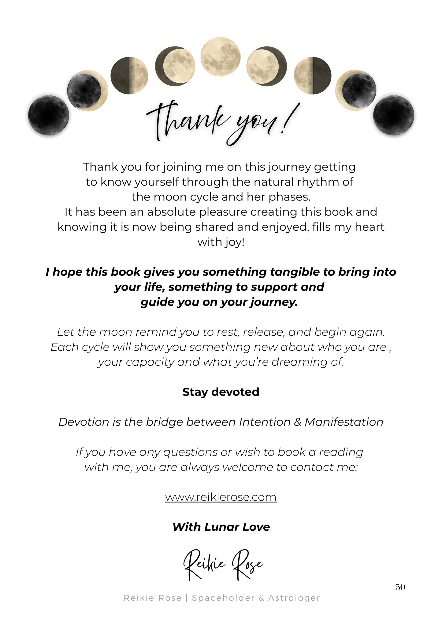 Manifesting with the Moon Workbook
