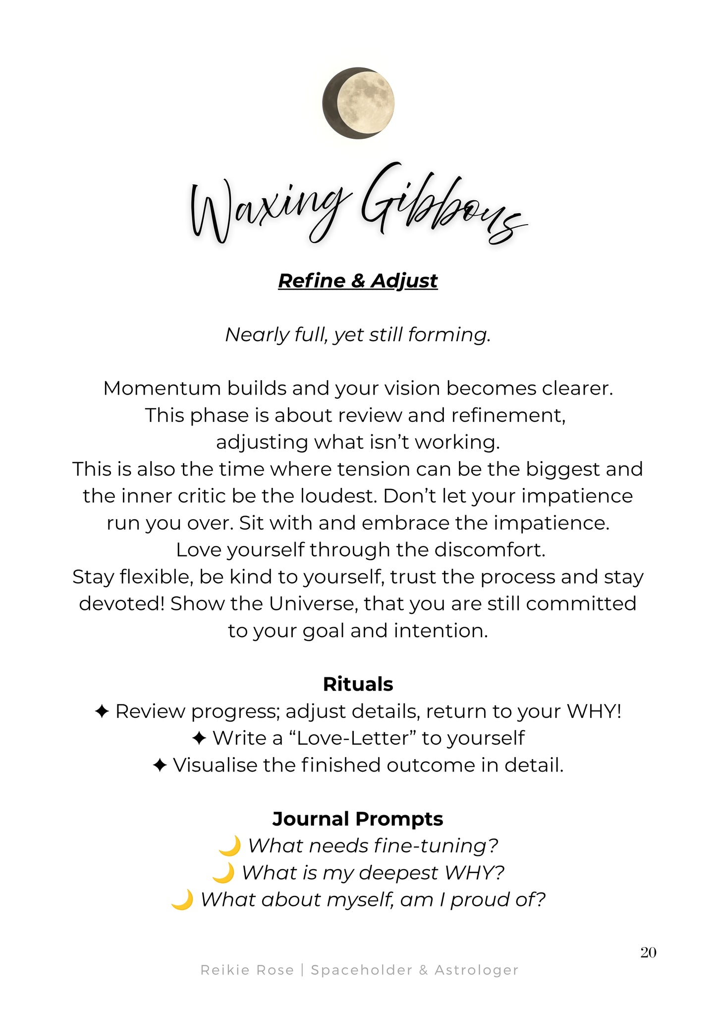 Manifesting with the Moon Workbook